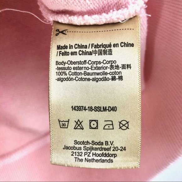 Scotch  Soda Beach Freaks Pink Tie Dye Sweatshirt - Picture 6 of 7